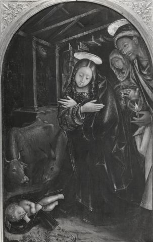Harvard University Art Museums, Fogg Art Museum — Painting, Italian, 15th century. Ferrari, Defendente. Nativity — insieme